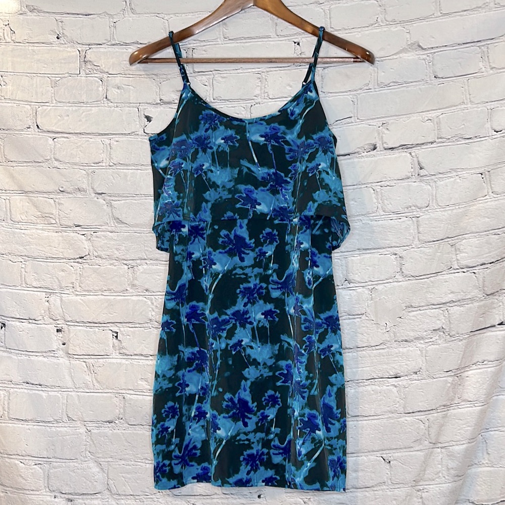 Sanctuary Blue & Black Spaghetti Strap Dress Size X-Small Brand New W/Tags